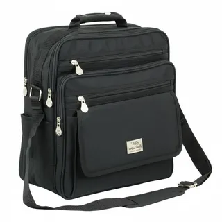 Herren Umhängetasche Schultertasche Messenger Flugbegleiter Bag Arbeitstasche Laptoptasche Business Tasche für Büro Arbeit Reisen Schule Uni Freizeit verstellbarer Schultergurt