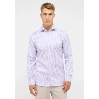 Langarmhemd ETERNA "SLIM FIT", Herren, Gr. 41, Normalgrößen, orchid, Satin, 100% Baumwolle, schmal, Manschette, Hemden Langarmhemd, NON IRON (bügelfrei)