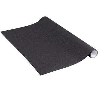 Venilia Klebefolie Glitter, 45cm x 2m, Stärke 100μ, selbstklebende Möbel-Folie, Dekofolie, Tapete, Küchenfolie, PVC ohne Phthalate, Made in EU, Schwarz Glitzer