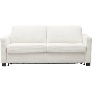 Schlafsofa HOME AFFAIRE "Vionelle, 2,5-Sitzer mit Kaltschaummatratze nach Wahl, Breite 186 cm", snow, B:186cm H:81cm T:98cm, 88% Polyester, 12% Polyacryl, Sofas, Schlafsofa, Dauerschläfer mit wahlweise Standard- oder Premium-Matratze