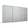 Schwebetürenschrank OTELI 368 x 214 x 68 cm Grau