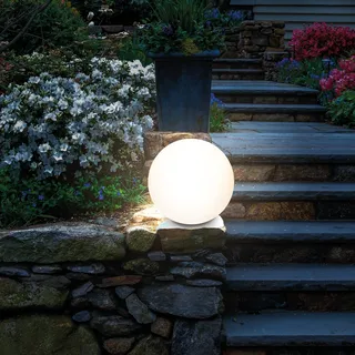 esotec Solarkugel Siena 20cm mit Fernbedienung 16 Lichtfarben outdoor 102890