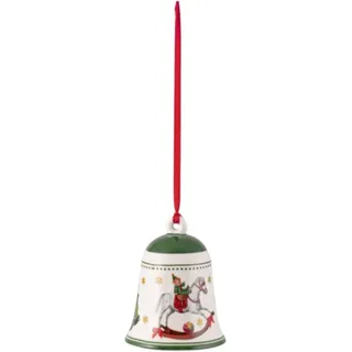 Villeroy & Boch - My Christmas Tree, Glocke Spielzeug, 5,5 x 5,5 x 6,5cm, Porzellan, grün, 14-8622-6850, Mehrfarbig, 5,5x5,5x6,5cm