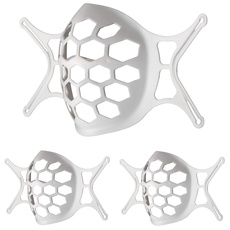 Masken Abstandshalter (3 Stück) - 3D Maskenhalterung für Mundschutz zum einfachen Atmen - 3D Maskenhalter Stützrahmen zur Anbringung in Ihrem Mundschutz – 3D Lippenschutz für Gesichtsmasken