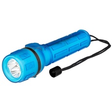 POLY POOL - PP3150 Mini-LED-Taschenlampe 18 lm - Tragbare Lampe Reichweite 30 m, ideal für Camping und Trekking - Wiederaufladbare Notlampe mit rutschfestem Griff und Handschlaufe