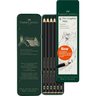 Faber-Castell Pitt Graphite Matt 6er Metalletui