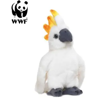 WWF Plüschtier Kakadu Papagei (mit Sound, 14cm) lebensecht Kuscheltier Stofftier
