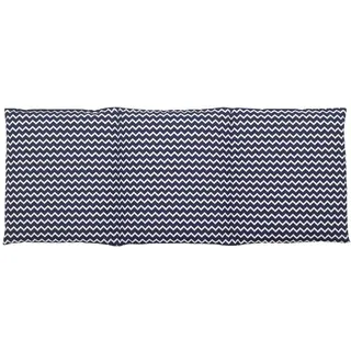 Kirschkernkissen HERBALIND "3 Kammer Kirschkernkissen", blau (blau, weiß), B:20cm H:2cm L:50cm, Baumwolle, Funktionskissen, Kirschkernkissen, sowohl als Wärme- und auch als Kältekissen verwendbar