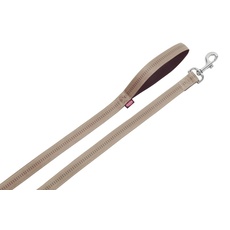 Nobby Leine Soft Grip, beige / chocolate L: 120 cm, B: 10 mm, 1 Stück