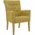 "King", gelb (senffarben, natur), B:60cm H:92cm T:65cm, Polyester, Stühle, Armlehnstuhl mit Knopfheftung, Polsterstuhl