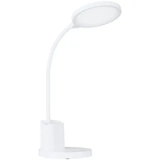 Eglo Led-Tischleuchte , Weiß , Kunststoff , länglich , 55 cm , USB-Anschluss zum Laden von Smartphones, USB-Anschluss zum Laden von Kameras, USB-Anschluss zum Laden von I-Phones , Lampen & Leuchten, Innenbeleuchtung, Tischlampen