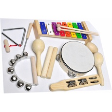 Clifton Trommel »9 teiliges Kinder Percussion Set mit CD«, bunt