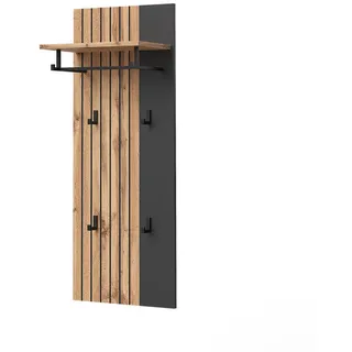 Vicco Wandgarderobe Amber Eiche Wotan 43 x 110 cm , Holzwerkstoff , Rechteckig , 43x110x26.6 cm , Garderobe, Garderoben-Sets & Garderoben-Serien, Garderoben-Sets