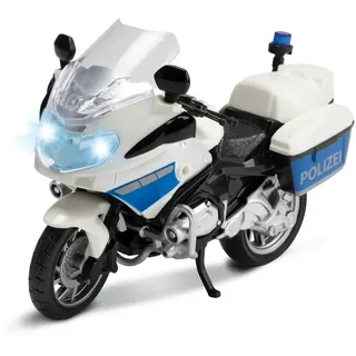 Polizei Motorrad Spielzeug mit Licht und Sound - Schwarz