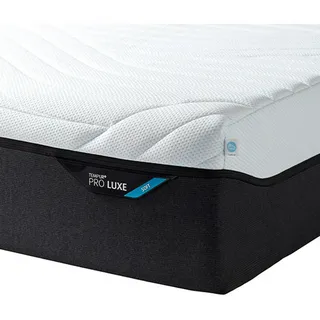 Tempur Matratze PRO Luxe Soft , Weiß , Textil , 180x200 cm , Made in Denmark , Über- und Sondergrößen erhältlich, Bezug abnehmbar/waschbar, für Hausstauballergiker geeignet, für verstellbare Lattenroste geeignet, schadstoffgeprüft, alternative Größen erhältlich, Bezug rundum abnehmbar, orthopädische Matratze , Schlafzimmer, Matratzen, Viscomatratzen