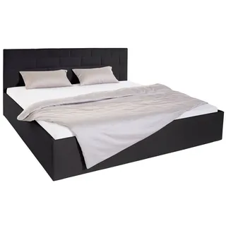 Westfalia Schlafkomfort Polsterbett, inkl. Bettkasten bei Ausführung mit Matratze schwarz 210 cm x 210 cm x 34 cm