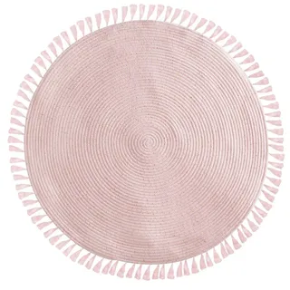 ATMOSPHERA CREATEUR D'INTERIEUR Atmosphera Ø Kinderteppich Lulu - Lurex - rosa d 90 cm - Rosa