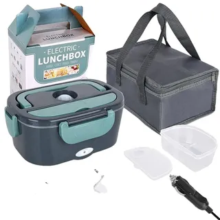 Elektrische Lunchbox, Tragbar, Intelligente Erwärmung, 1.5L 60W-Grün