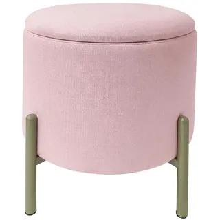 Echtwerk Hocker mit Stauraum 36 x 40 x 36 cm Rosa