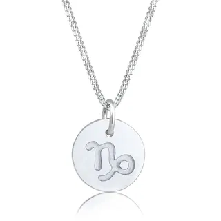 Elli Damen Echtschmuck Halskette Silberkette Kette mit Anhänger Stern Star Sternzeichen Astro Trend Swarovski Kristalle Sterling Silber 925 45cm Länge