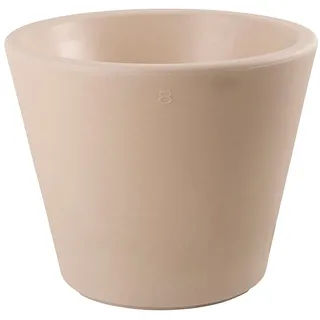 8 seasons Design Shining Classic Pot XM, LED Pflanzkübel 49 x 39 cm (Sand), E27 Fassung inkl. Leuchtmittel in warmweiß, beleuchteter Pflanzkübel für innen + außen, Blumenkübel