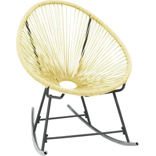 vidaXL Acapulco-Gartenstuhl Poly Rattan Beige - Braun