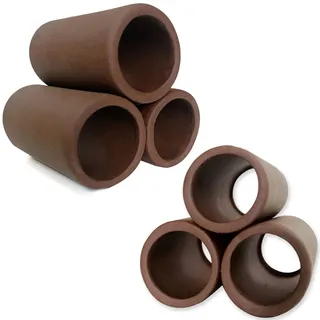 OrgMemory Keramik Versteck, 2 Stück, Fisch Tank Zubehör Höhle Dekoration, Fisch Zuhause, Aquarium Höhle, Keramik Decoration für Aquarium Deko(Rohre)