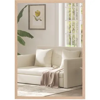 Homcom Wandspiegel 50 x 70 cm Beige