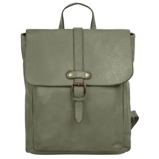 Samantha look Cityrucksack, Echt Leder, Made in Italy