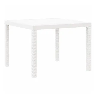vidaXL Gartentisch 100 x 100 x 73 cm Weiß