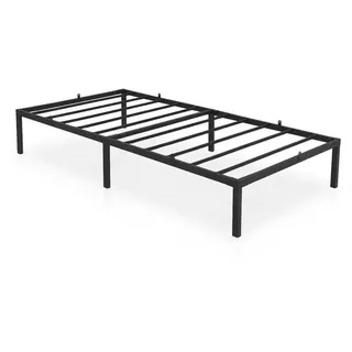 Akord Metallbett Klappbares 100x200 cm Schwarz , Metall , Rechteckig , Schlafzimmer, Betten, Metallbetten