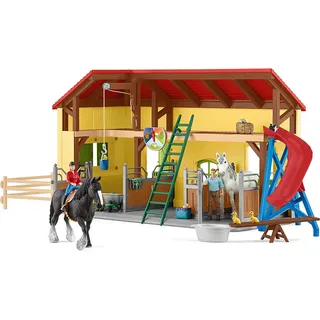 SCHLEICH 42485 Pferdestall, für Kinder ab 3+ Jahren, Farm World - Spielset