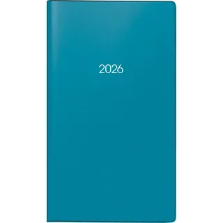 Brunnen Taschenkalender Mod. 753 '26 | A6, Kunststoff, petrol