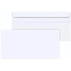 Bild von Briefumschläge DIN lang ohne Fenster weiß selbstklebend 1.000 St.