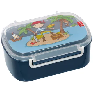 Sigikid 25004 Brotzeitbox Sammy Samoa Lunchbox BPA-frei Mädchen und Jungen empfohlen ab 2 Jahren blau, 17 x 11 x 7 cm