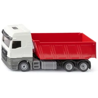 Siku 3518, Man Muldenkipper, 1:50, Metall/Kunststoff, Rot/Weiß, Spielzeug-LKW für Kinder, Kippbare Mulde, Robustes Design