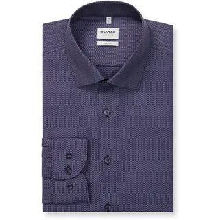 OLYMP Businesshemd »Level 5« Body Fit, New York-Kentkragen, modisches Muster, lila