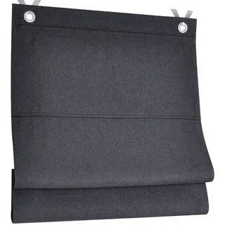 Kutti Raffrollo Ösenrollo Dimout anthrazit ca. 60 x 130 cm