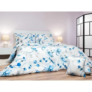 Baumwolle Leinen Bloom elegance banana 140x200, 70x90 cm