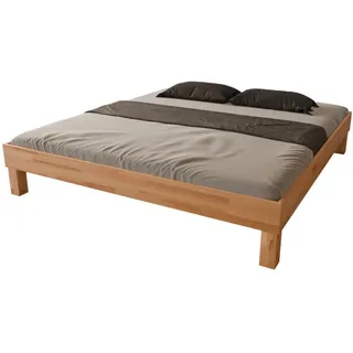 MeinMassivholz Futonbett 180/200 cm aus Kernbuche , Buchefarben , Holz , Echtholz,Kernbuche , Rechteckig , 180x200 cm , Hergestellt in Deutschland , Schlafzimmer, Betten, Futonbetten