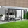 Terrassenüberdachung 618 x 303 x 278 cm grau