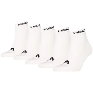 Head Socken ELEMENTS ALL SPORTS QUARTER 5er Pack Weiß 39-42