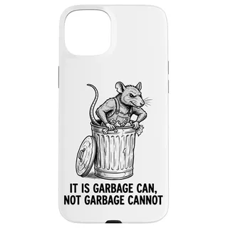 Hülle für iPhone 15 Plus Lustiger Retro-Abfalleimer für Ratten, kein Müll, kein Straßenüberlebender