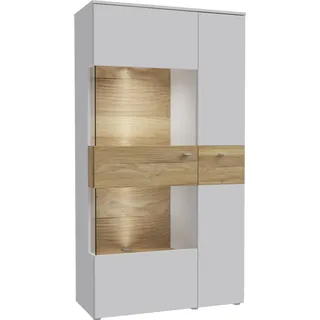 Forte Vitrine »Como« Highboard, LED Beleuchtung Einlegeböden, Glastüre, Soft Close
