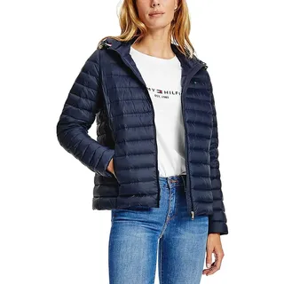 Tommy Hilfiger HERITAGE LW DOWN JACKET Daunenjacken Damen, Blau (Desert Sky), XXS