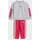 Baby Essentials Track_Suit Light Grey heather/power Pink 12-18 Months