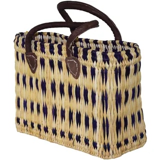 Seegras Tasche klein kurzer Griff Einkaufskorb Flechtkorb Korbtasche korb