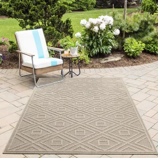 Patara Eye teppich indoor/outdoor rechteckig 240x340cm beige - Beige