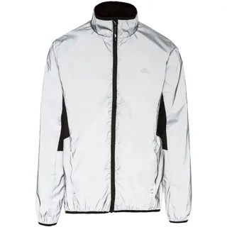 Trespass Zig, Silver Reflective, XL, Wasserdichte Sportjacke aus Reflektivem Material für Herren, X-Large, Grau