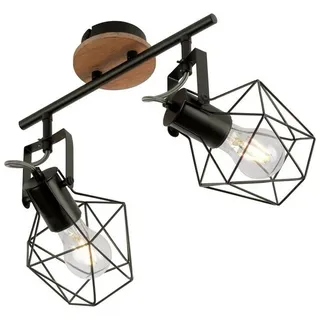 just light. JARO 2 E27 braun Holz